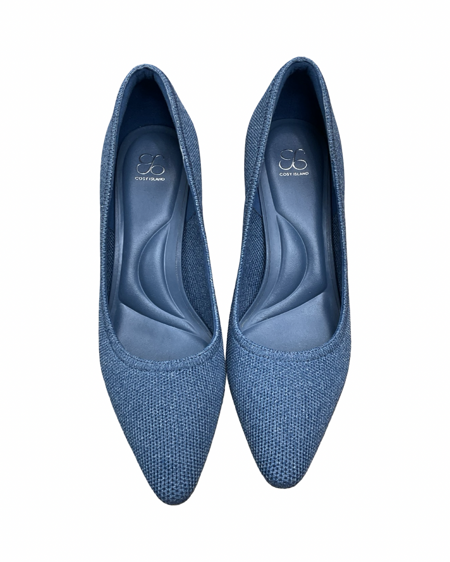 Shoes Heels Kitten By Cosy Island In Blue, Size:7