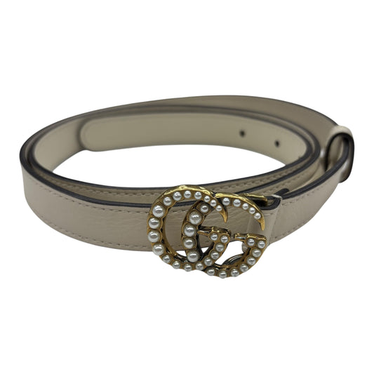 Belt Luxury Designer By Gucci In Cream