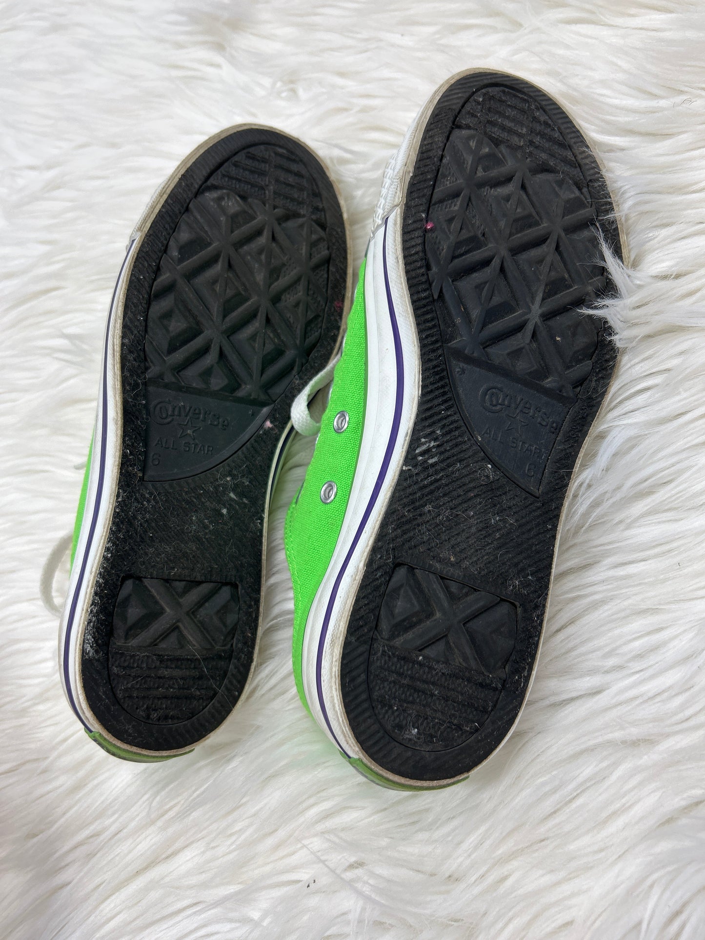 Shoes Flats By Converse In Green & Purple, Size:8