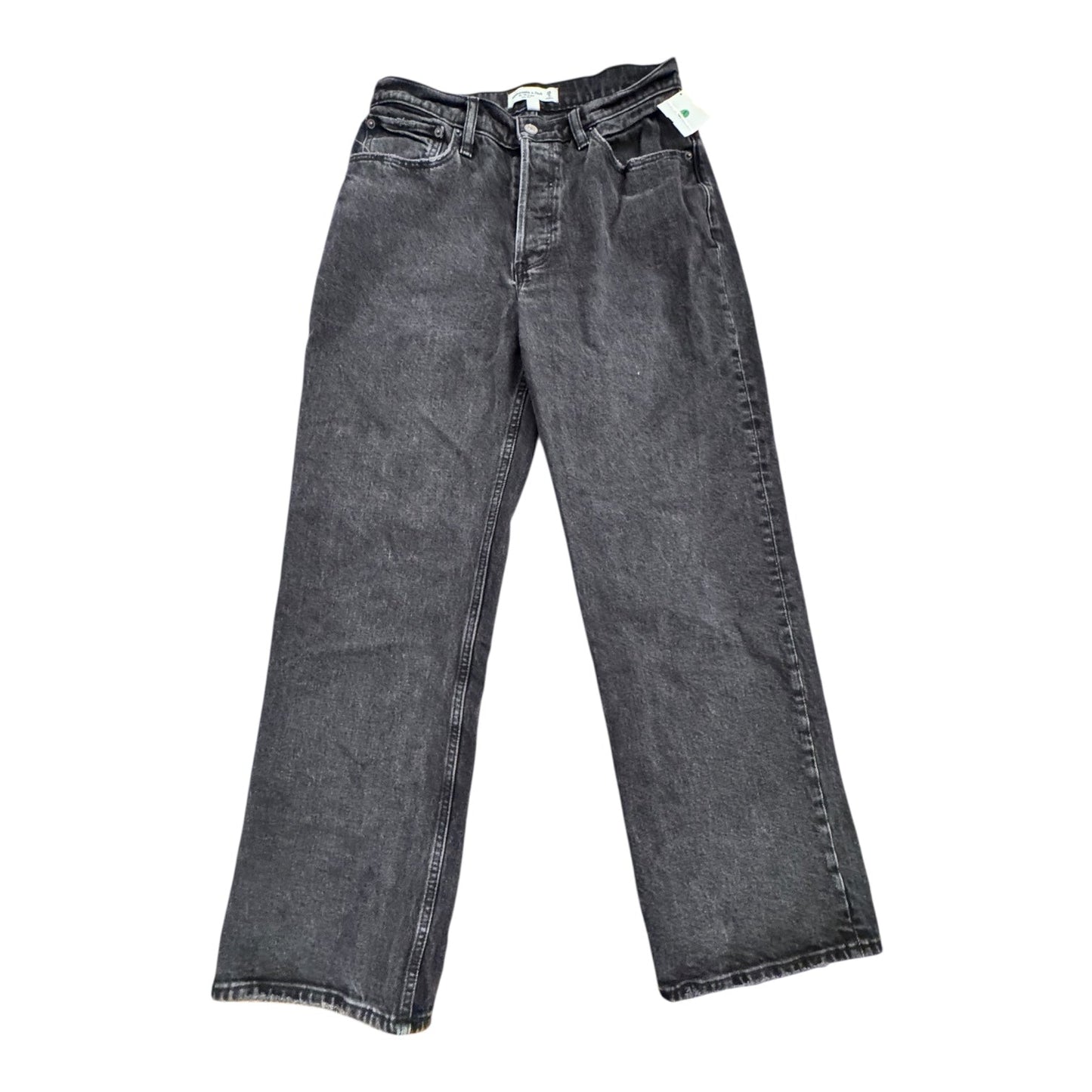 Jeans Straight By Abercrombie And Fitch In Grey, Size:6