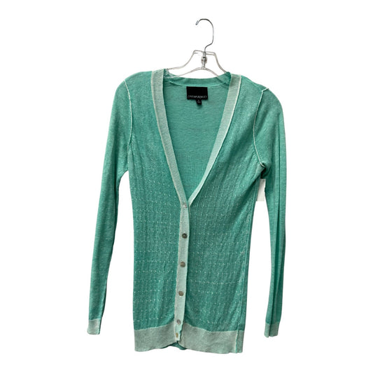 Sweater Cardigan By Cynthia Maxx In Teal, Size:S