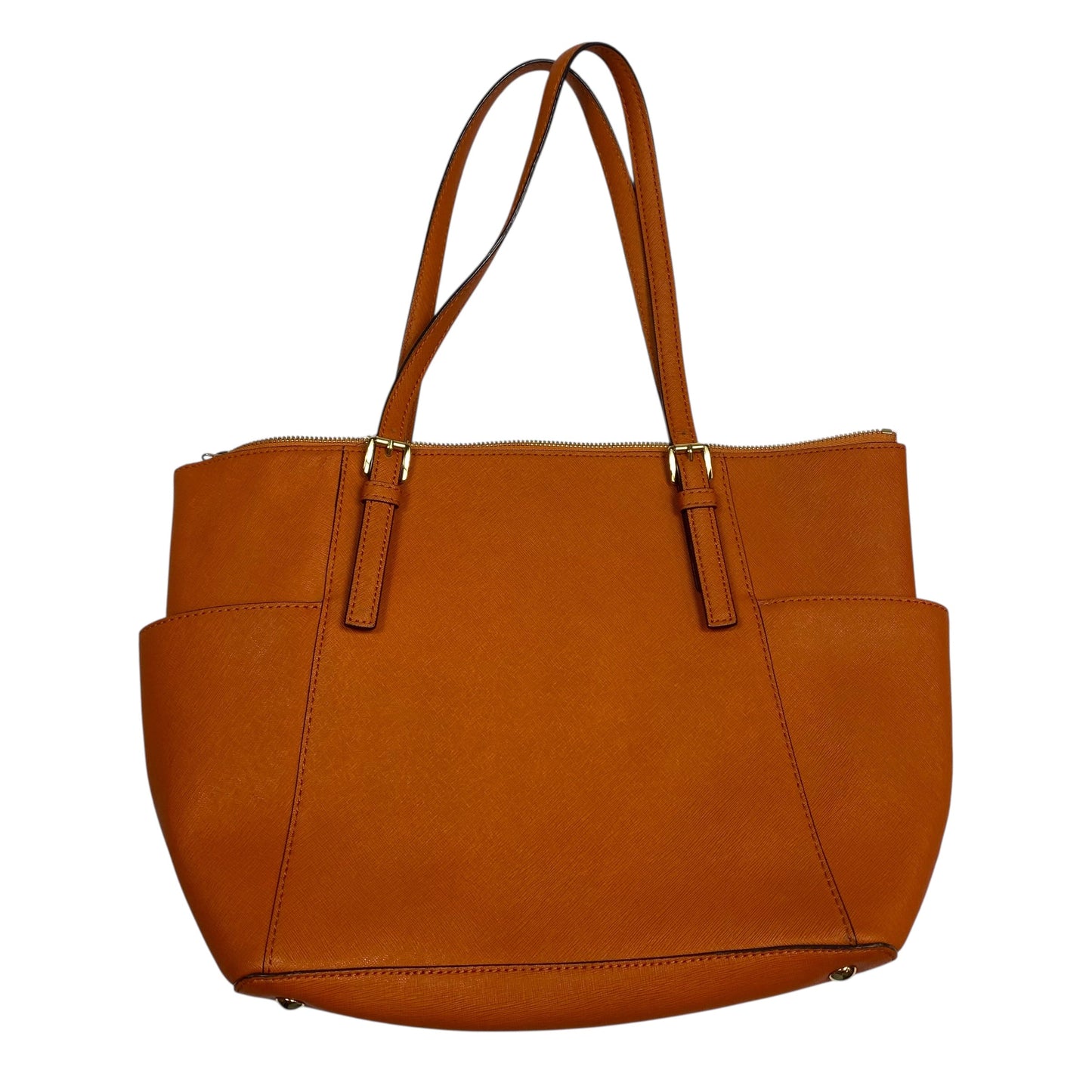 Handbag Designer By Michael Kors In Orange, Size:Medium