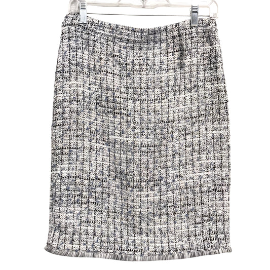 Skirt Midi By Ann Taylor In Black & Pink, Size:6P