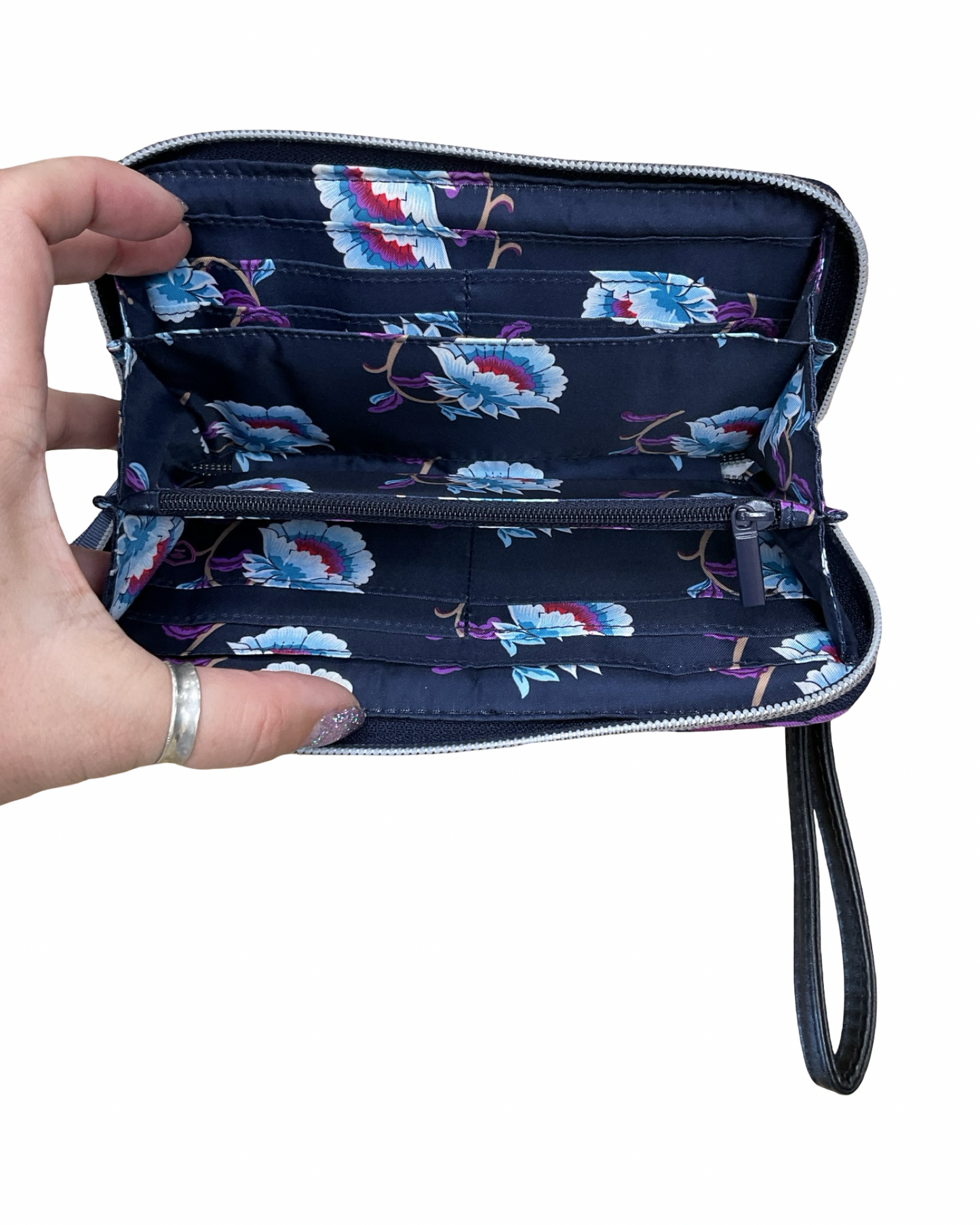 Wallet By Vera Bradley In Navy, Size:Medium