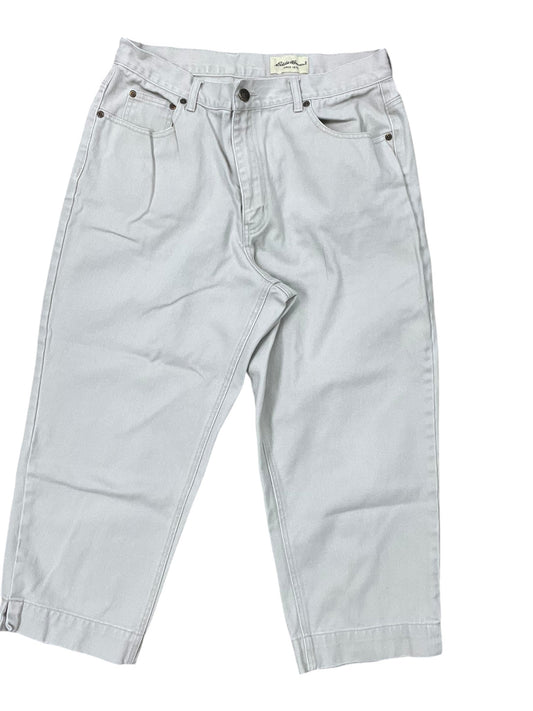 Pants Cropped By Eddie Bauer In Cream, Size:16