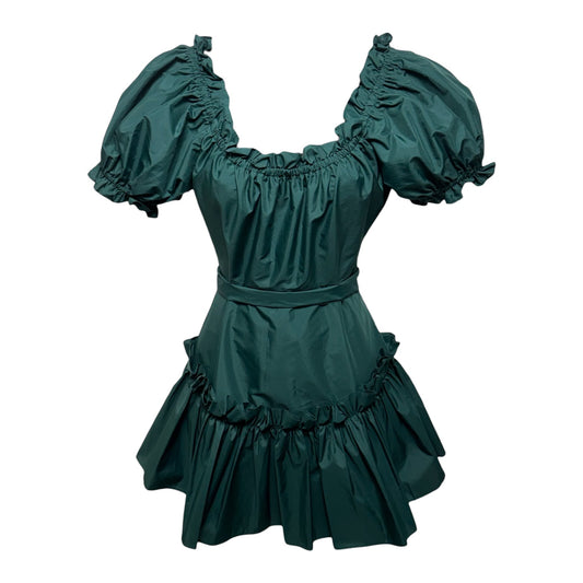 Winterberry Estine Minidress By Loveshackfancy In Green, Size: 0