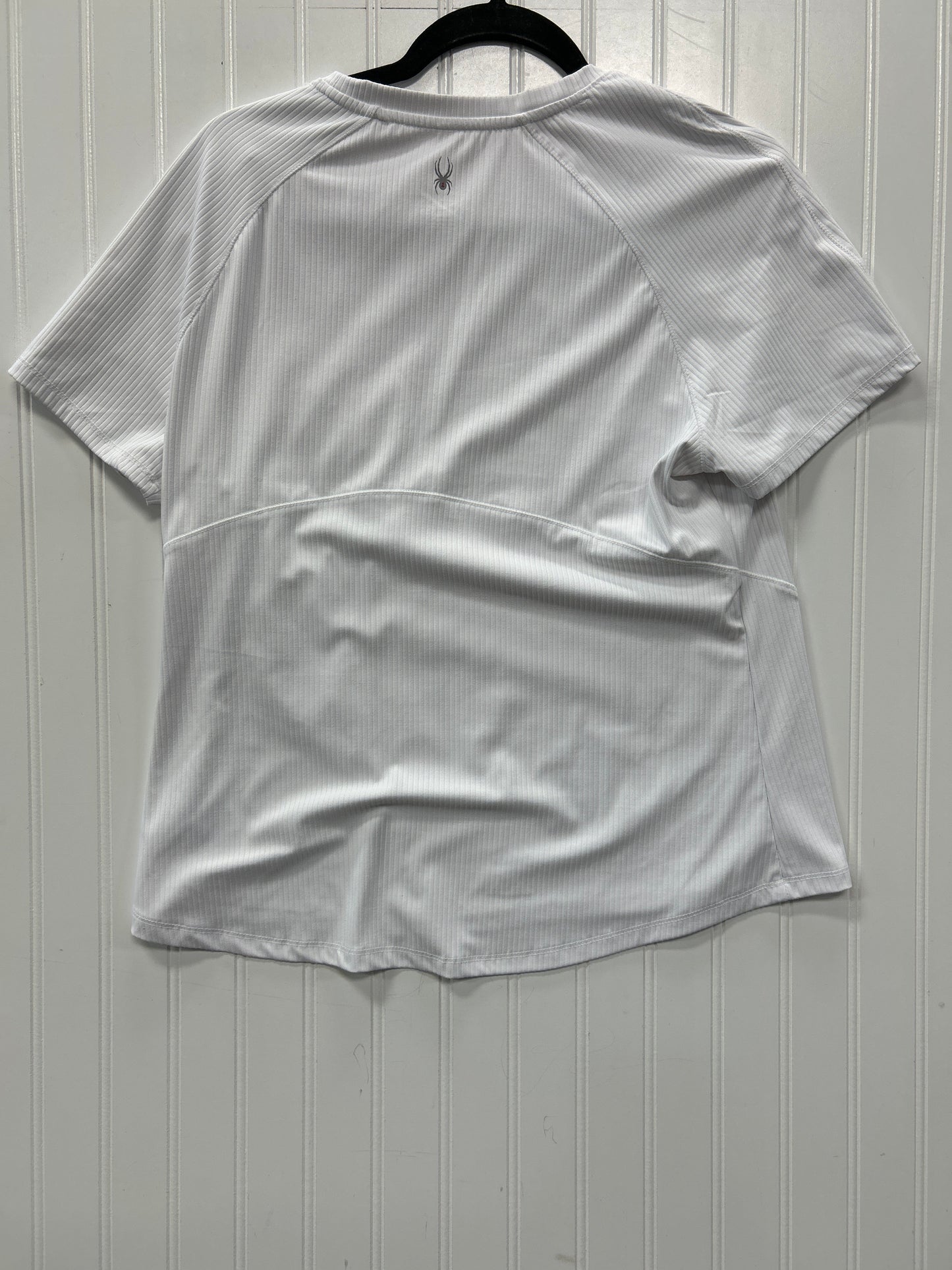 Athletic Top Ss By Spyder In White, Size:L