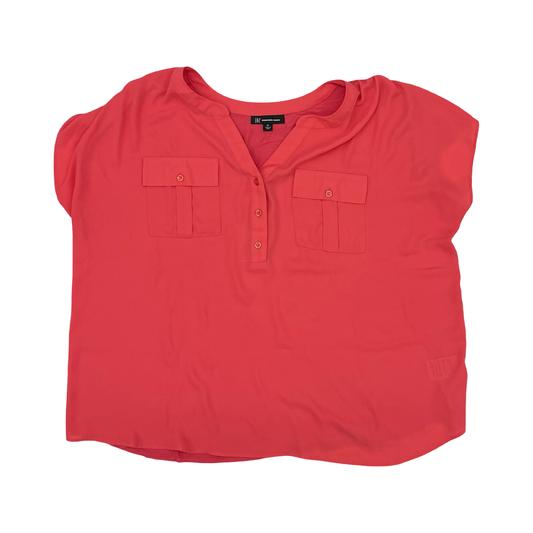 Blouse Ss By Inc In Orange, Size:3X