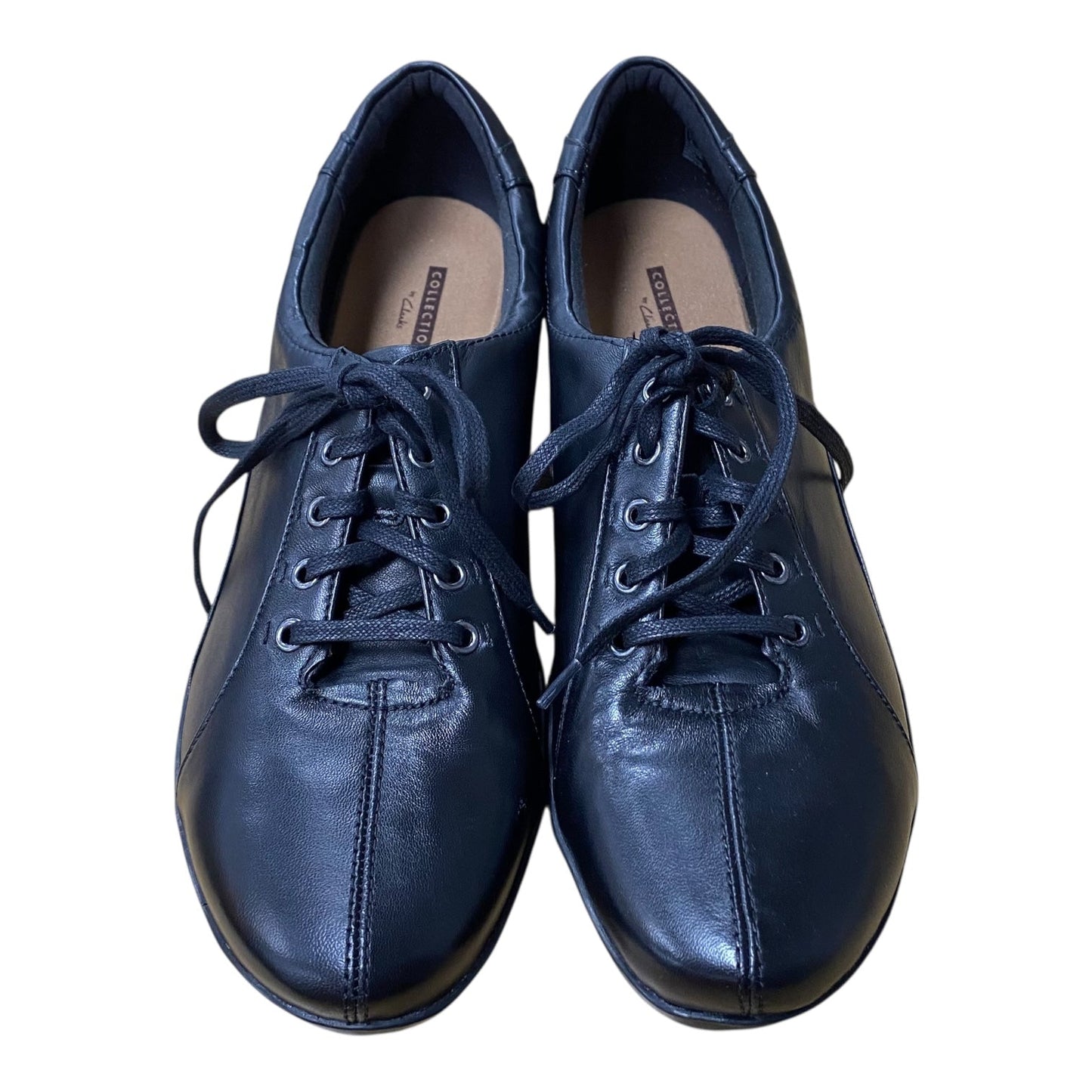 Shoes Flats By Clarks In Black, Size:12