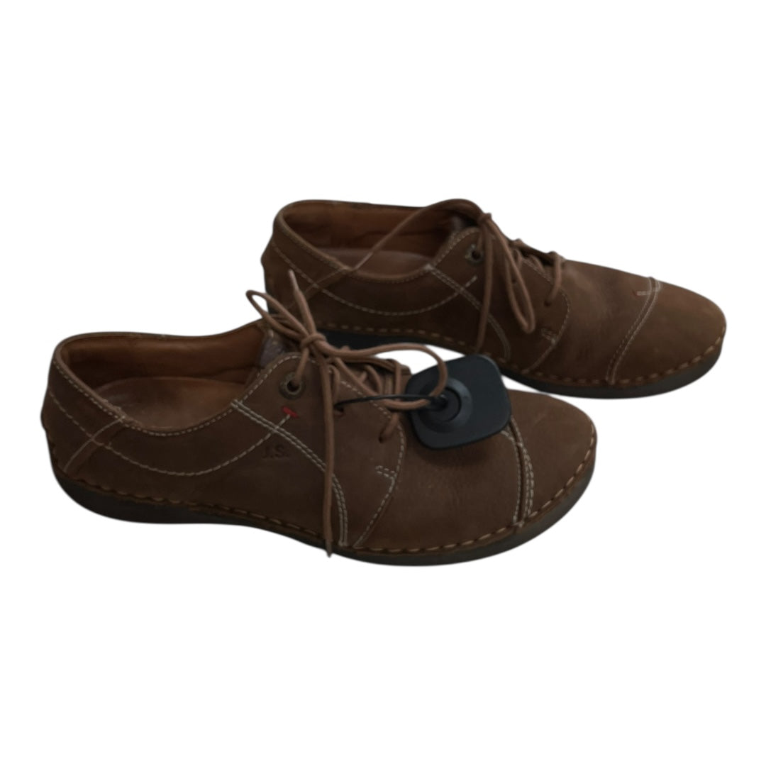 Shoes Flats By Josef Seibel In Brown, Size:10