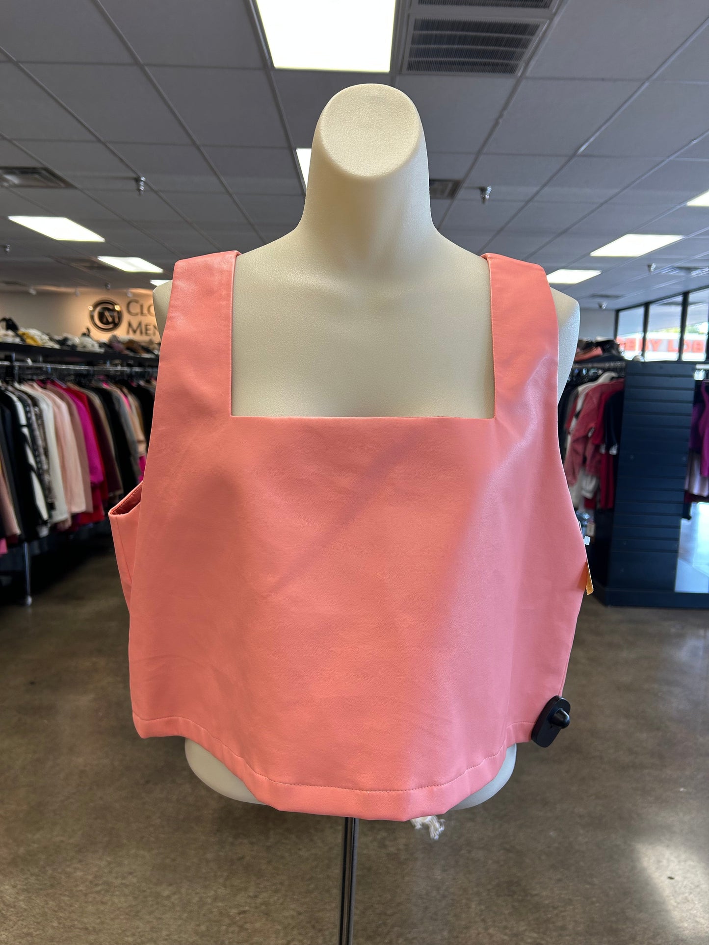 Top Sleeveless By Buddy Love In Coral, Size:L