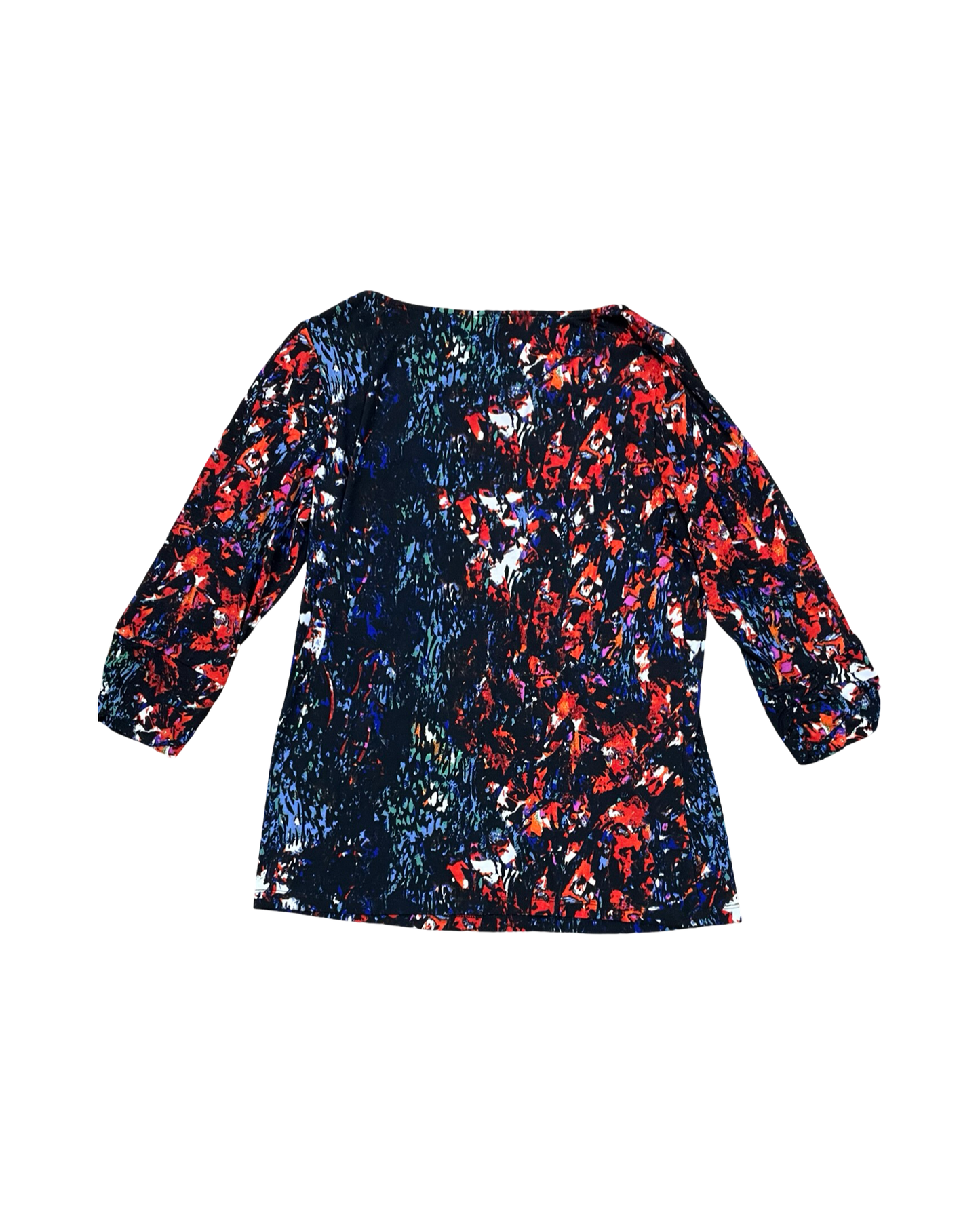 Top 3/4 Sleeve By Tribal In Black, Size:M