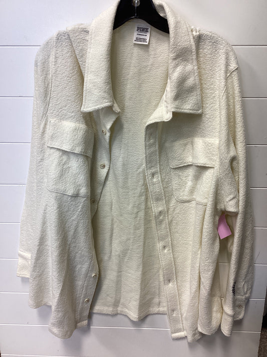 Jacket Fleece By Pink In Cream, Size:Xl