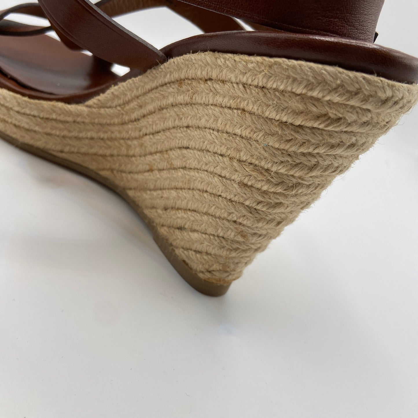 Sandals Luxury Designer By Burberry In Brown, Size: 10