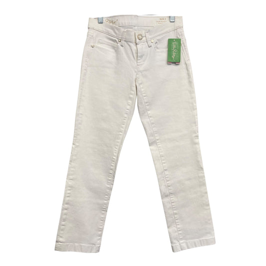 Jeans Designer By Lilly Pulitzer In White, Size:0