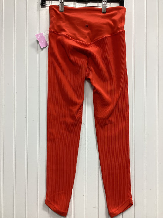 Athletic Leggings By Athleta In Orange, Size:S