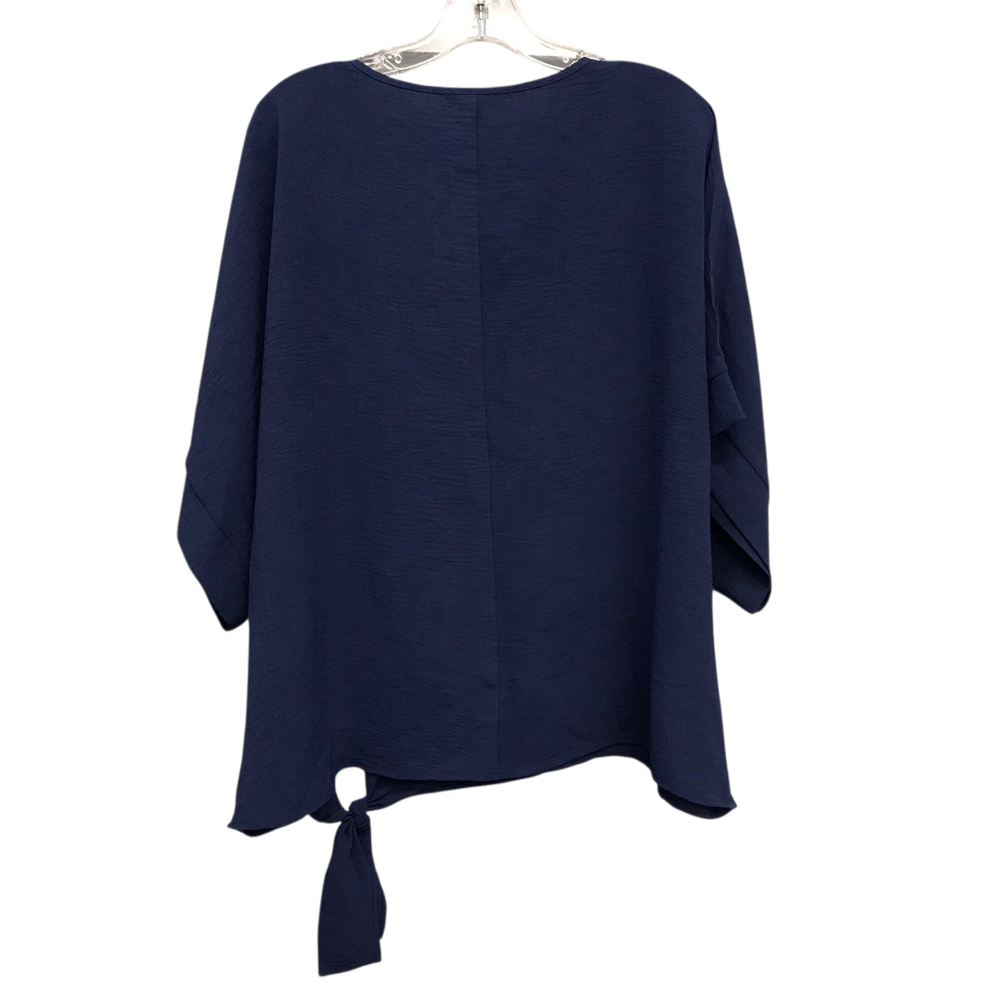 Top Ss Basic By Indigo Soul In Blue, Size:2X