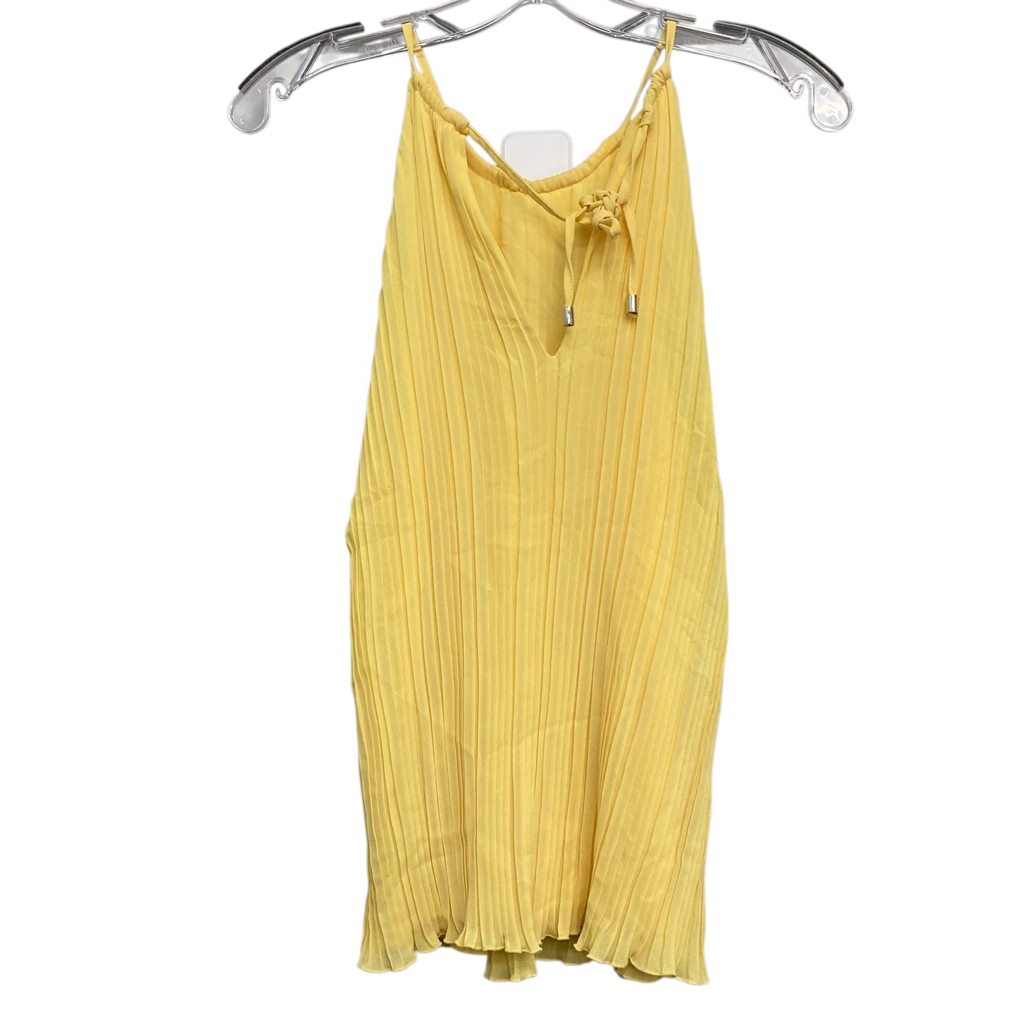 Top Sleeveless By Ted Baker In Yellow, Size:Xs