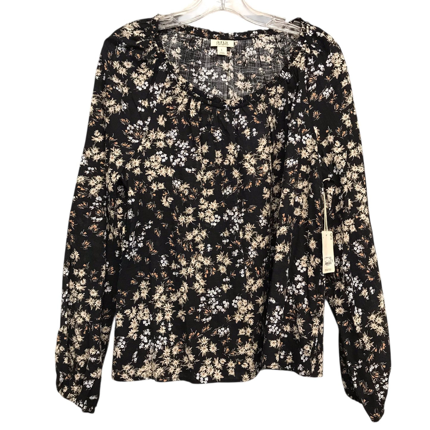 Top Ls By Ana In Floral Print, Size:L