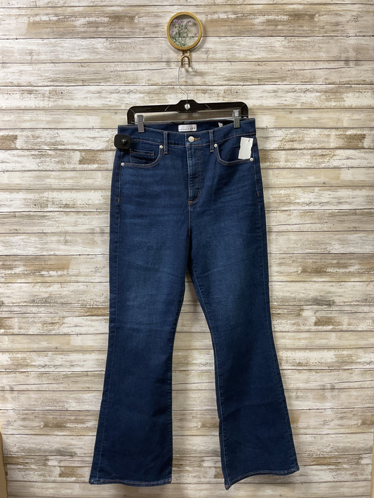 Jeans Flared By Loft In Blue, Size:10