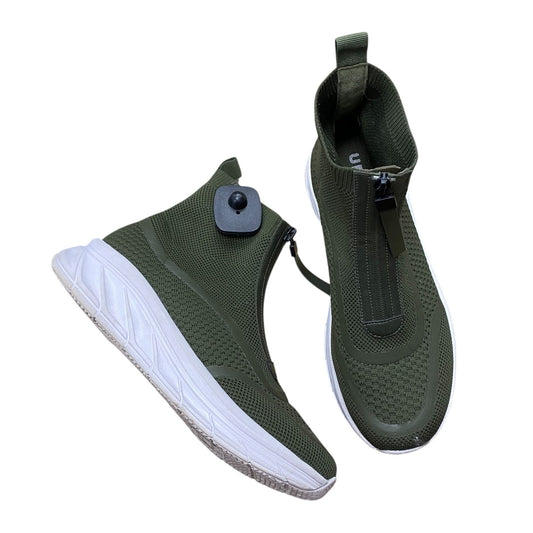 Shoes Sneakers By J Slides In Green, Size:9