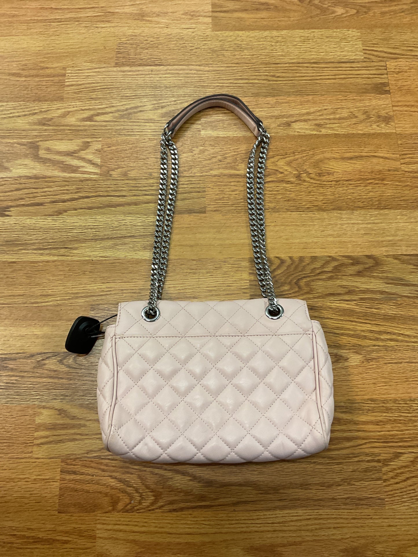 Handbag Designer By Michael Kors In Pink & Silver, Size:Medium