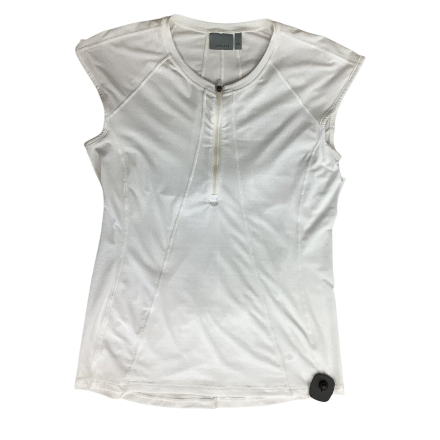 Athletic Top Ss By Athleta In White, Size:L