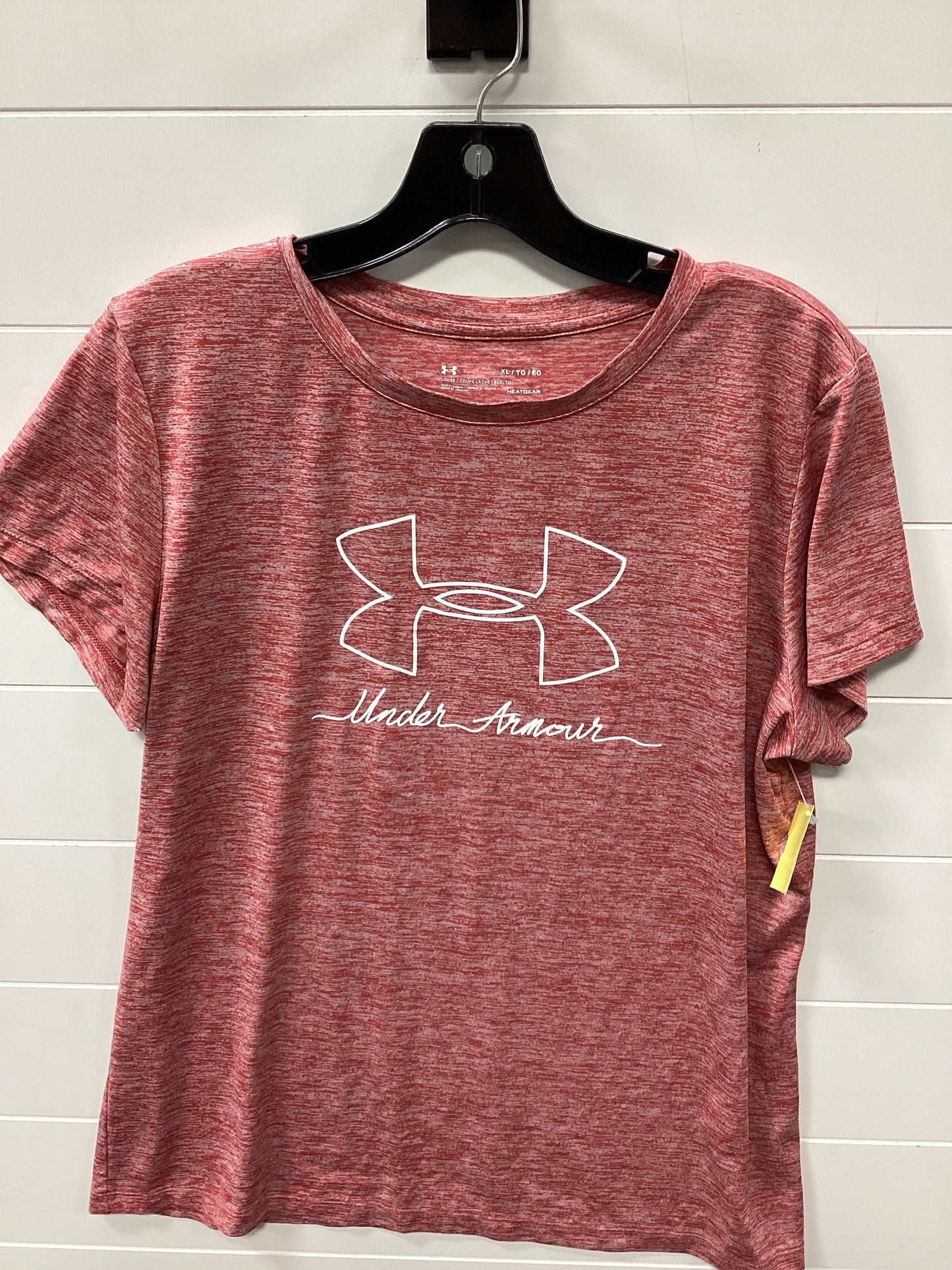 Athletic Top Ss By Under Armour In Red, Size:Xl