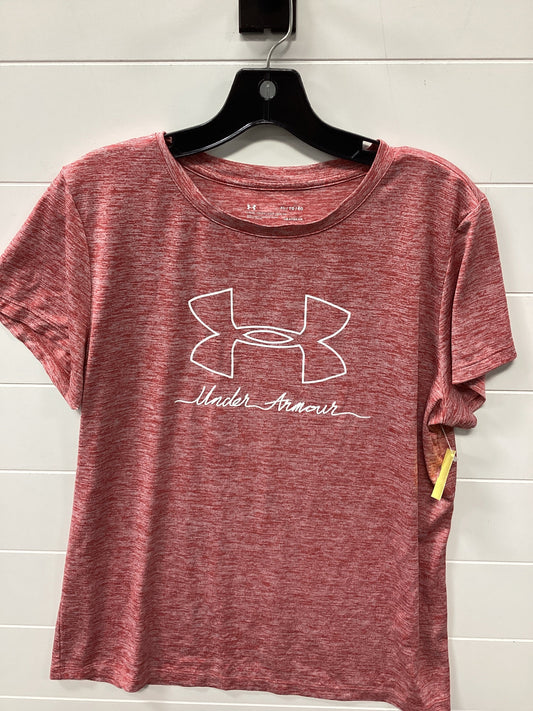 Athletic Top Ss By Under Armour In Red, Size:Xl