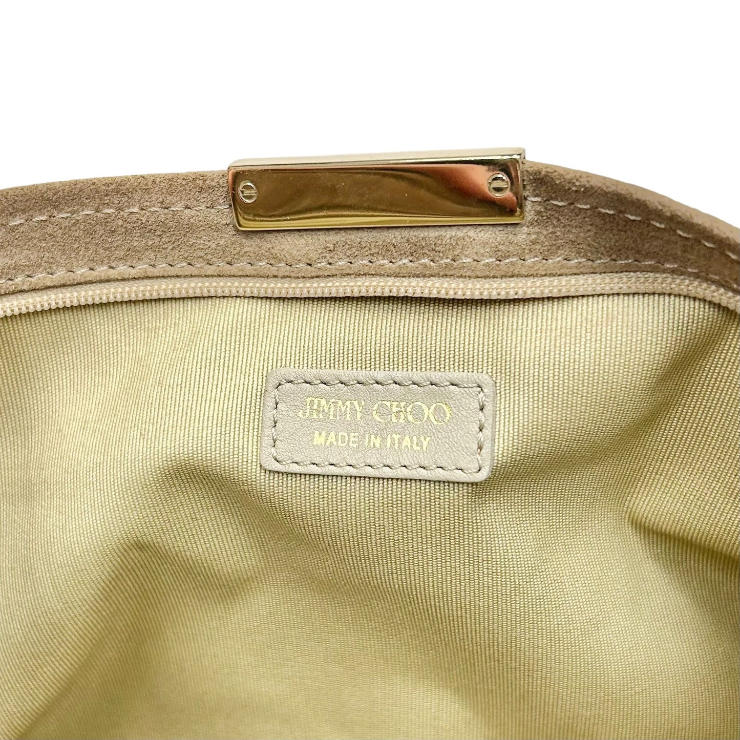 Clutch Luxury Designer By Jimmy Choo, Size: Large