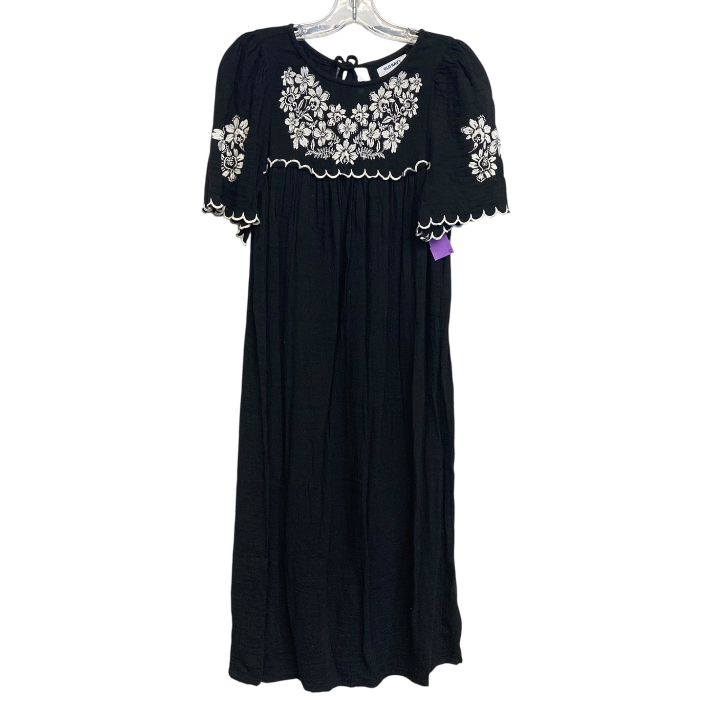 Dress Casual Midi By Old Navy In Black & White, Size:Xs