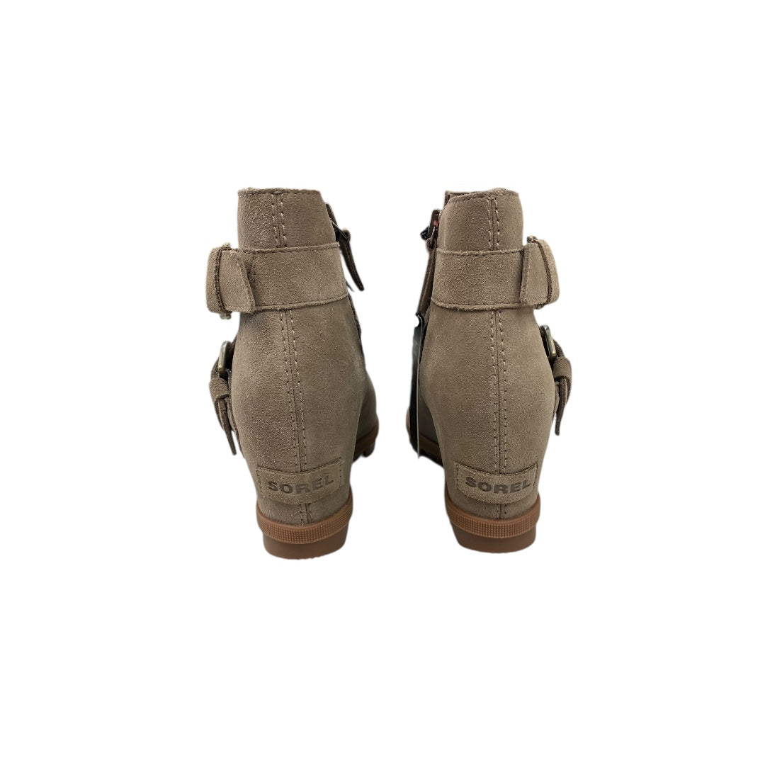 Boots Designer By Sorel In Beige, Size:7.5