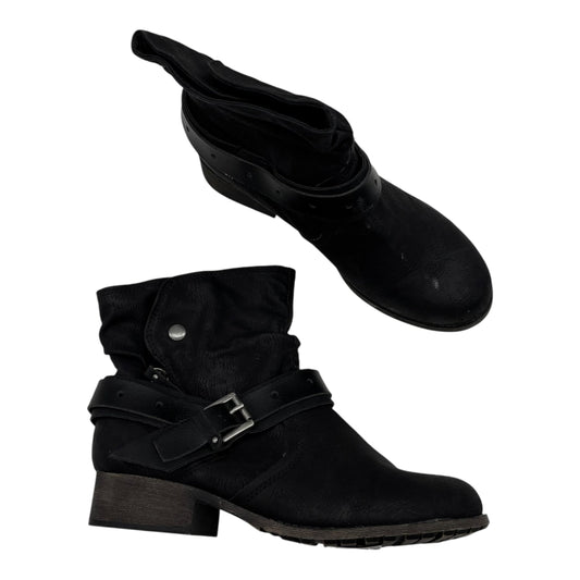 Boots Ankle Flats By Jelly Pop In Black, Size:8