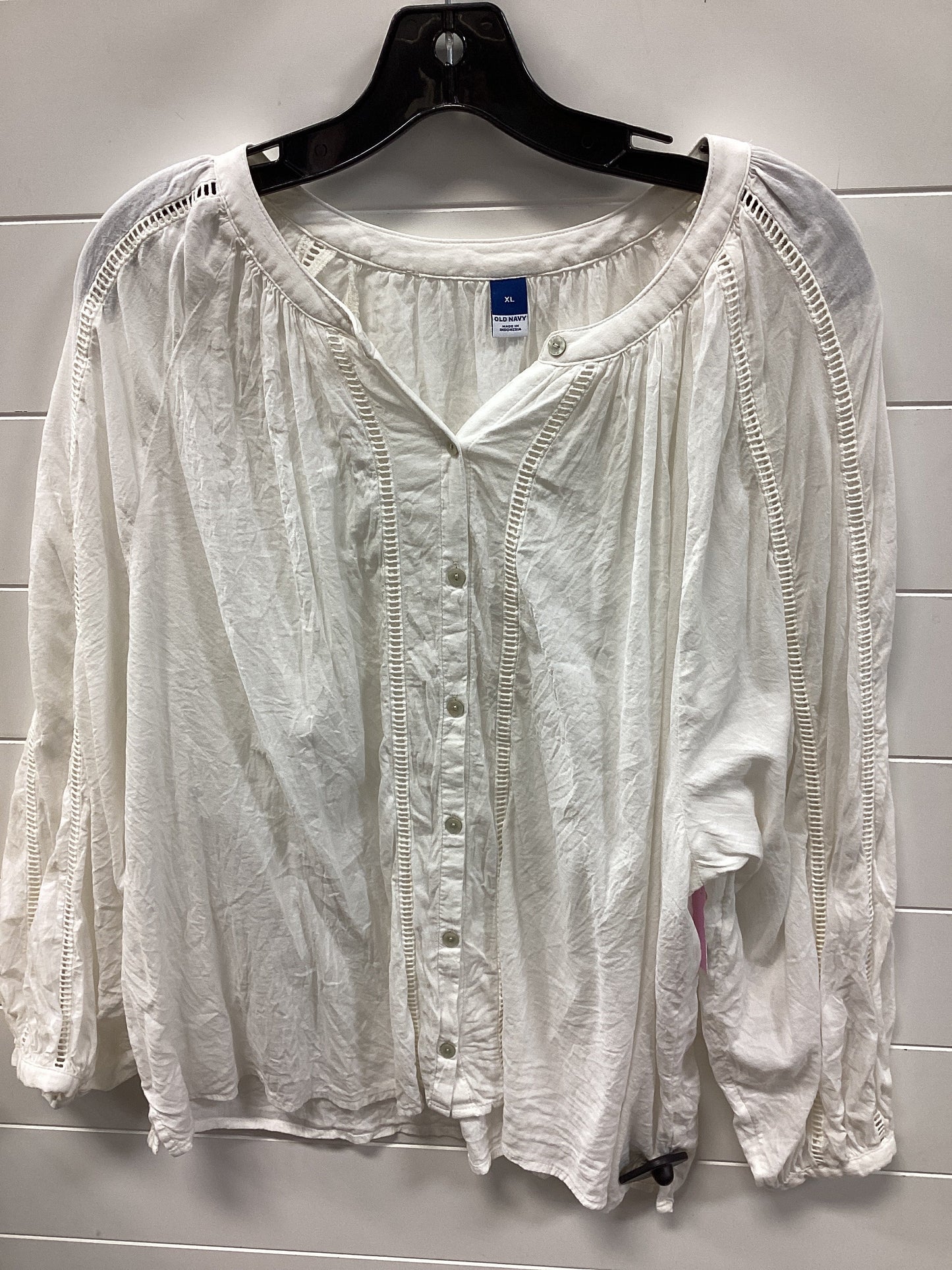 Top Ls By Old Navy In Cream, Size:Xl