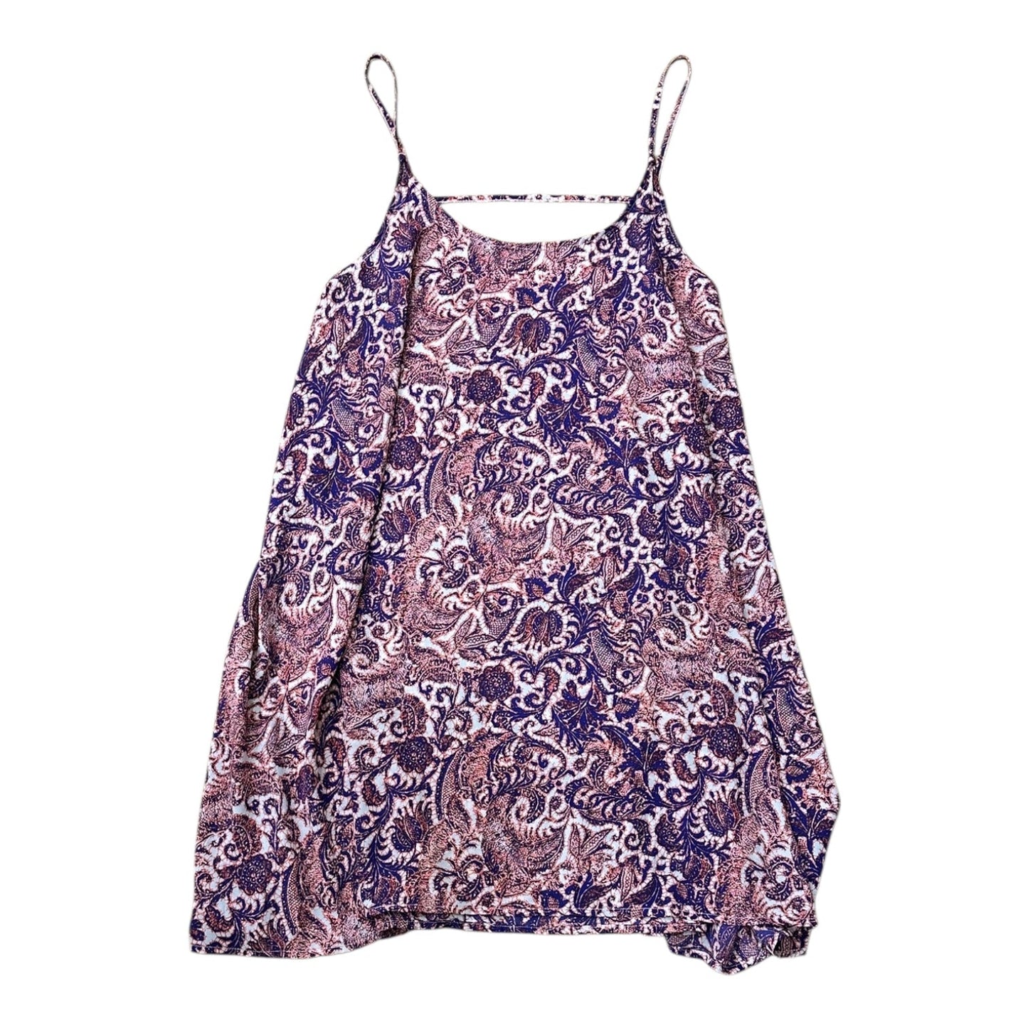 Dress Casual Midi By Free People In Pink & Purple, Size:L