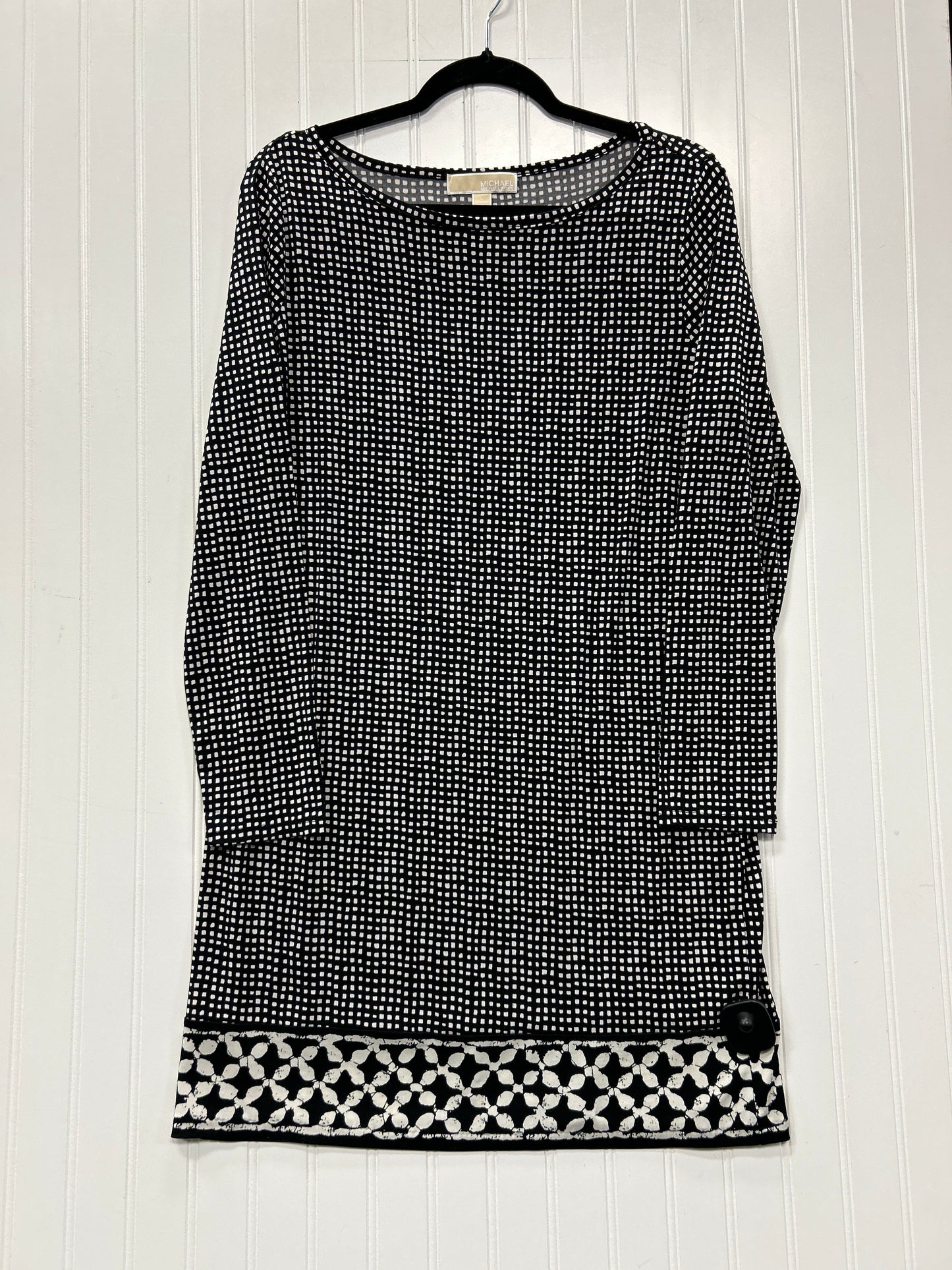 Dress Casual Midi By Michael By Michael Kors In Black, Size:L