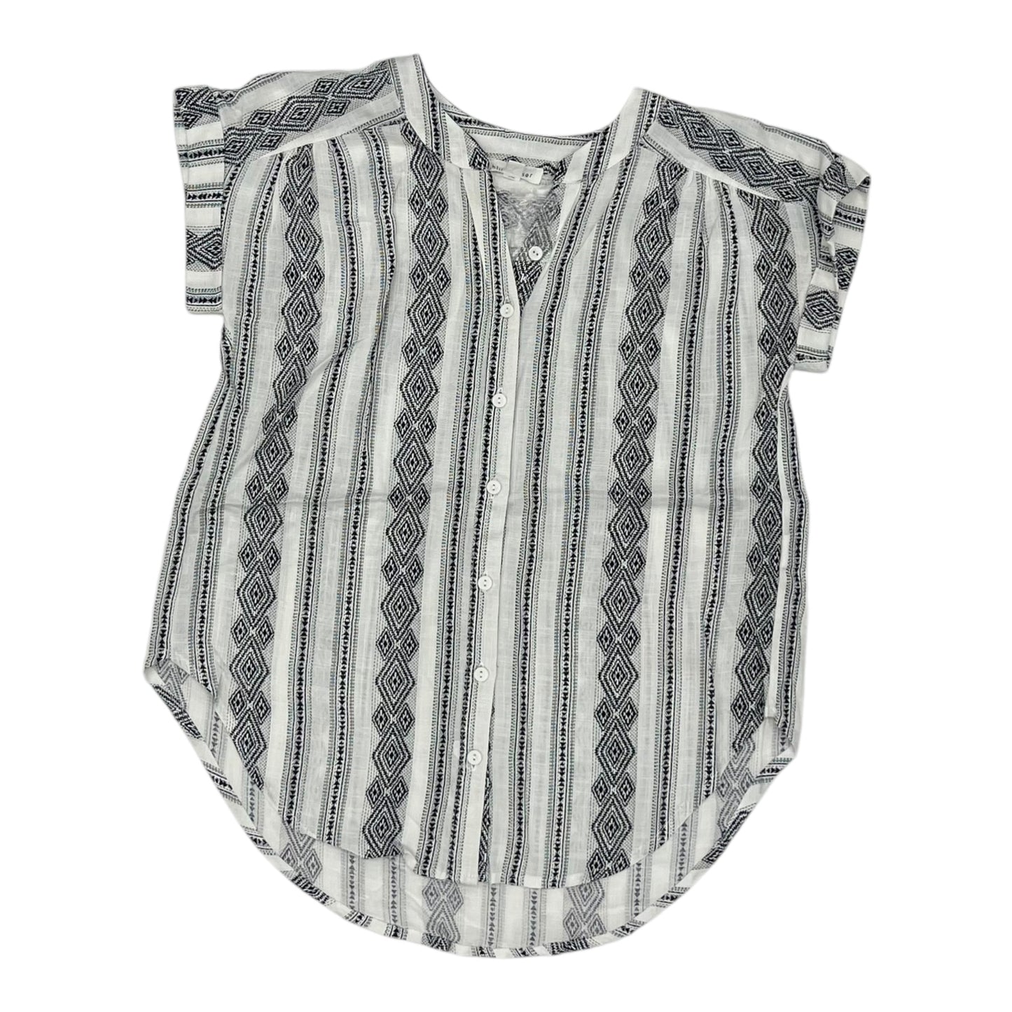 Top Ss By Blu Pepper In Black & White, Size:S