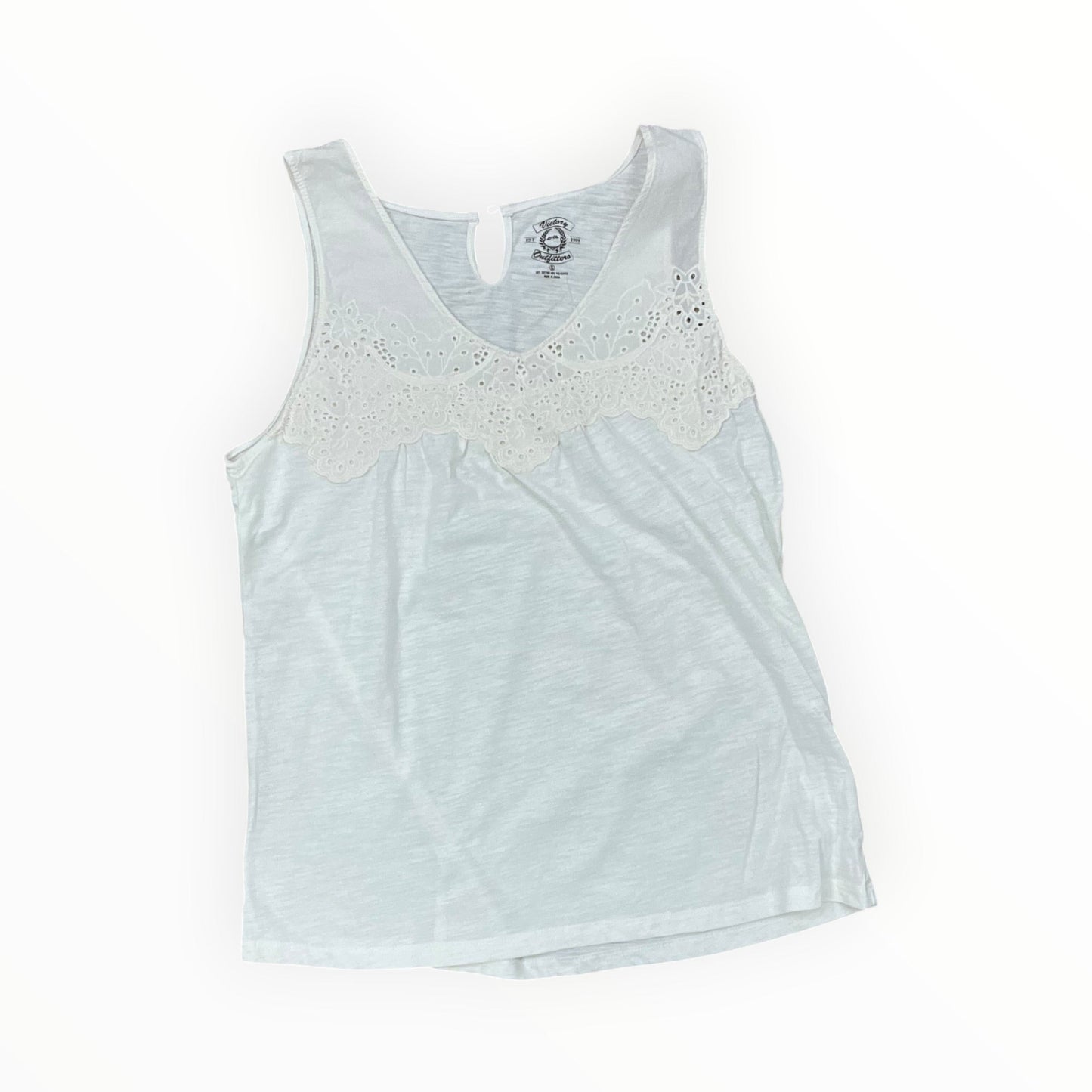 Tank Top By Clothes Mentor In Cream, Size:Xl