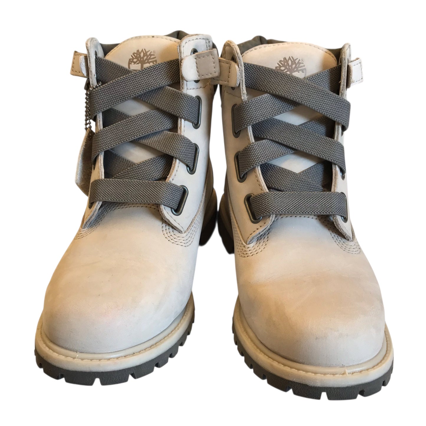 Boots Ankle Flats By Timberland In Grey, Size:7.5