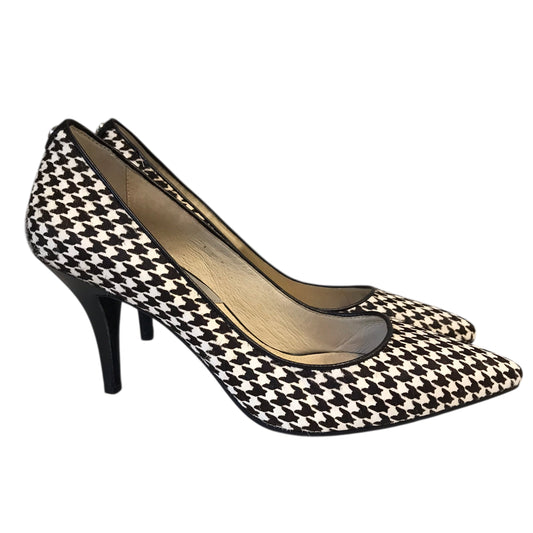 Shoes Designer By Michael Kors In Black & White, Size:9