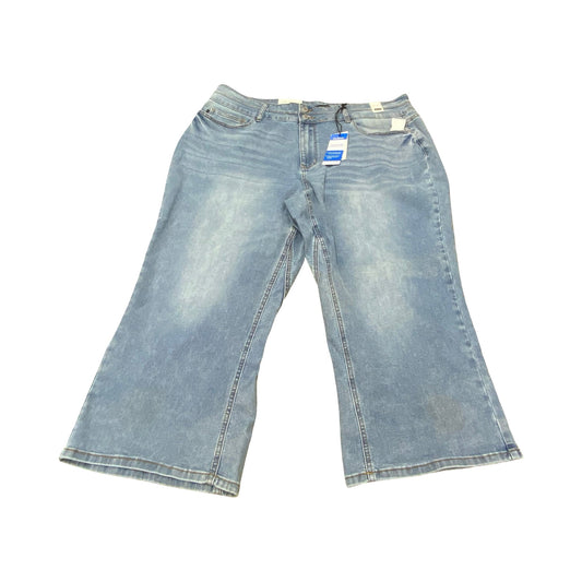Jeans Wide Leg By Judy Blue In Blue Denim, Size:22