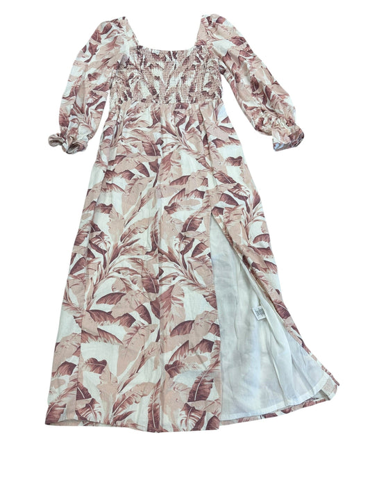 Dress Casual Maxi By House Of Harlow In Pink & White, Size:Xs