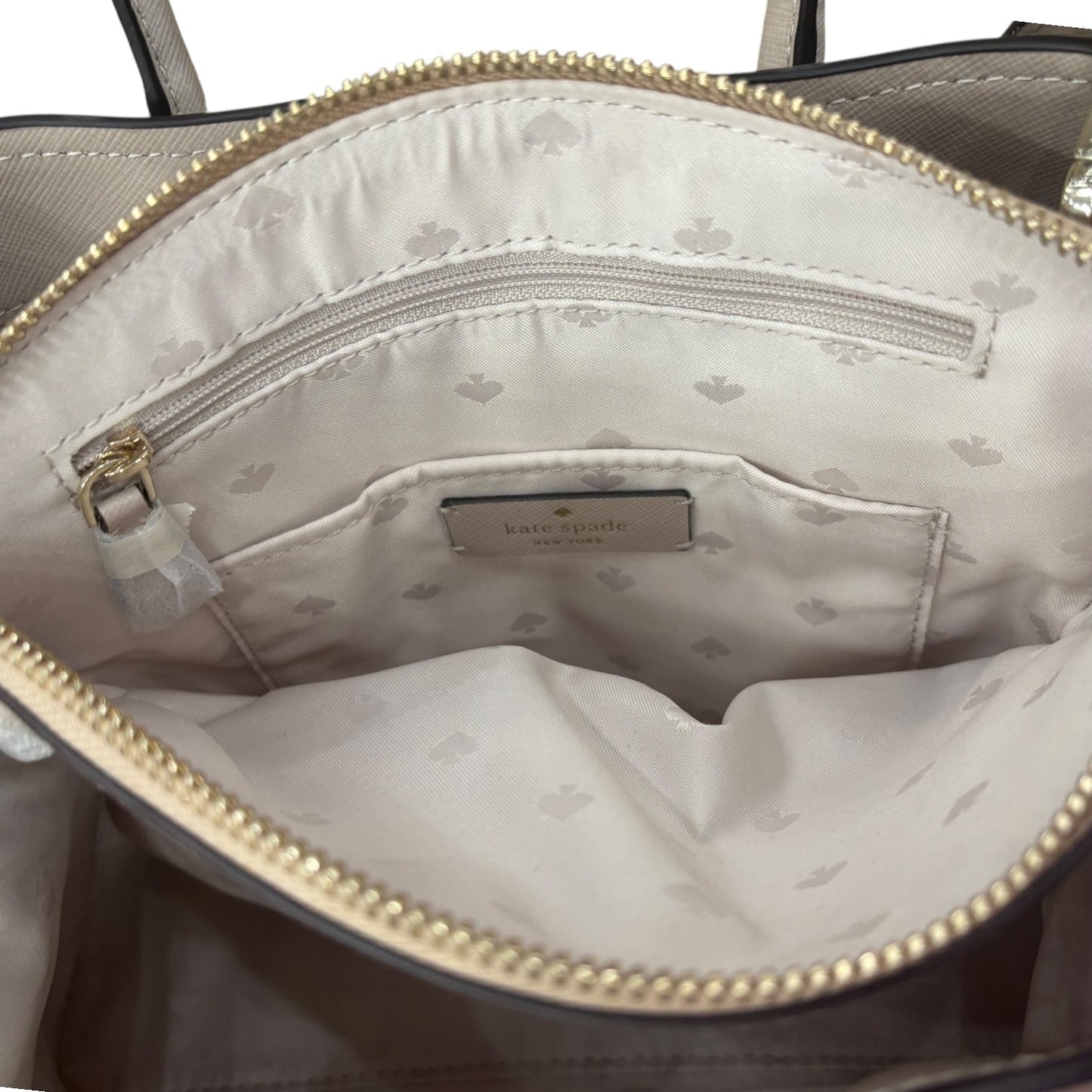 Handbag Designer By Kate Spade In Beige, Size:Small