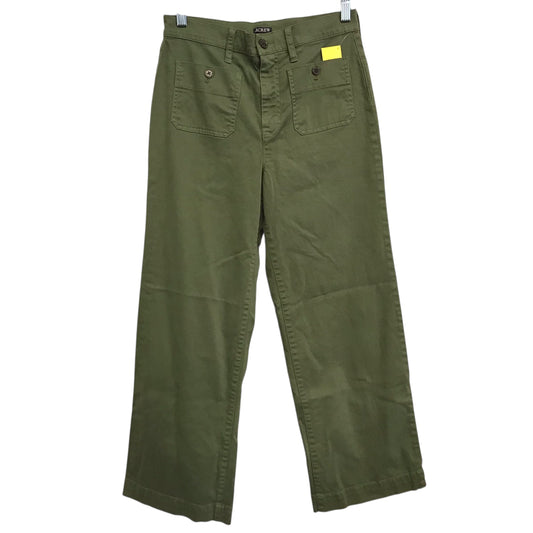 Pants Wide Leg By J. Crew In Green, Size:2