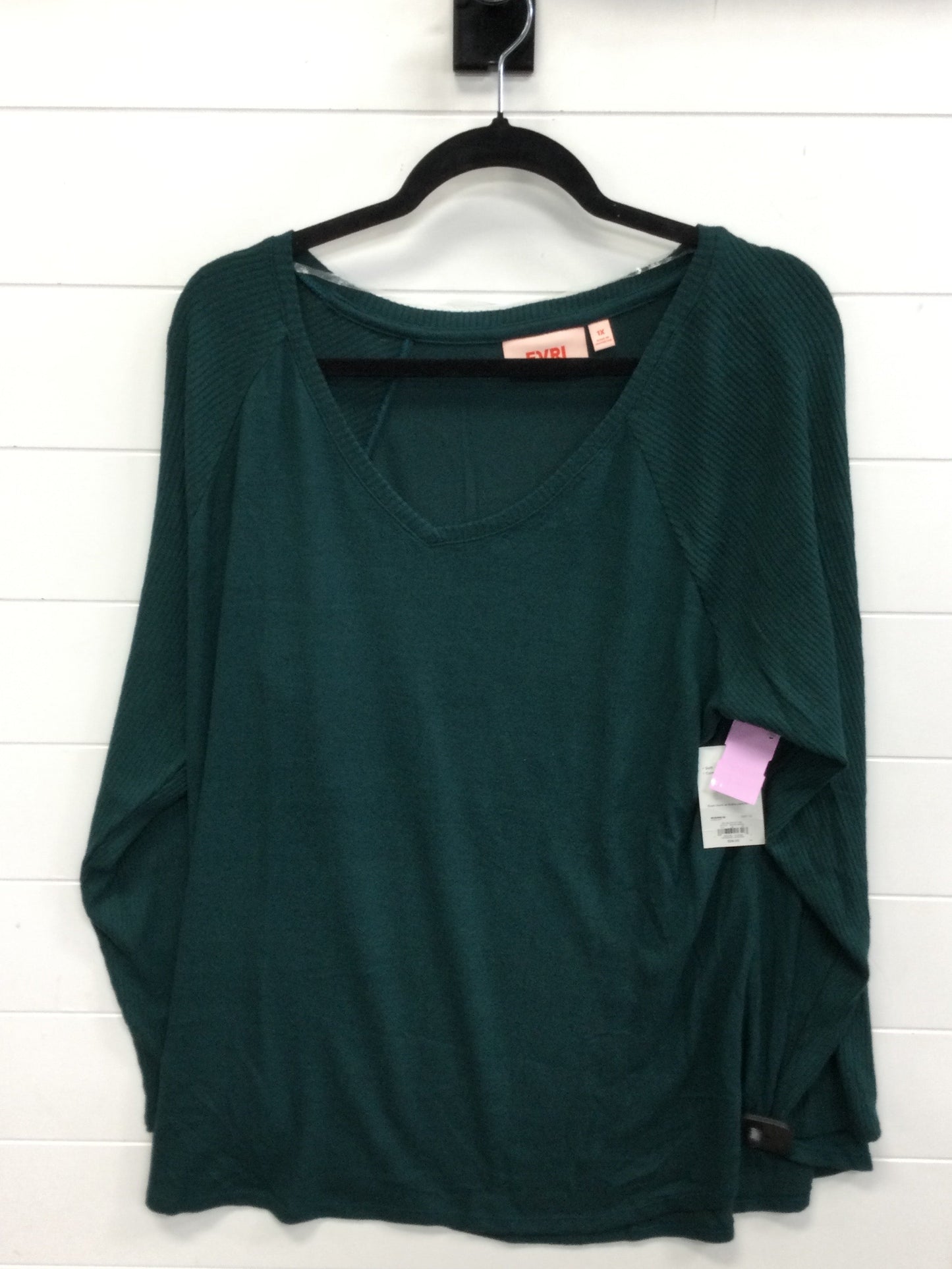 Top Ls By Evri In Green, Size:1X