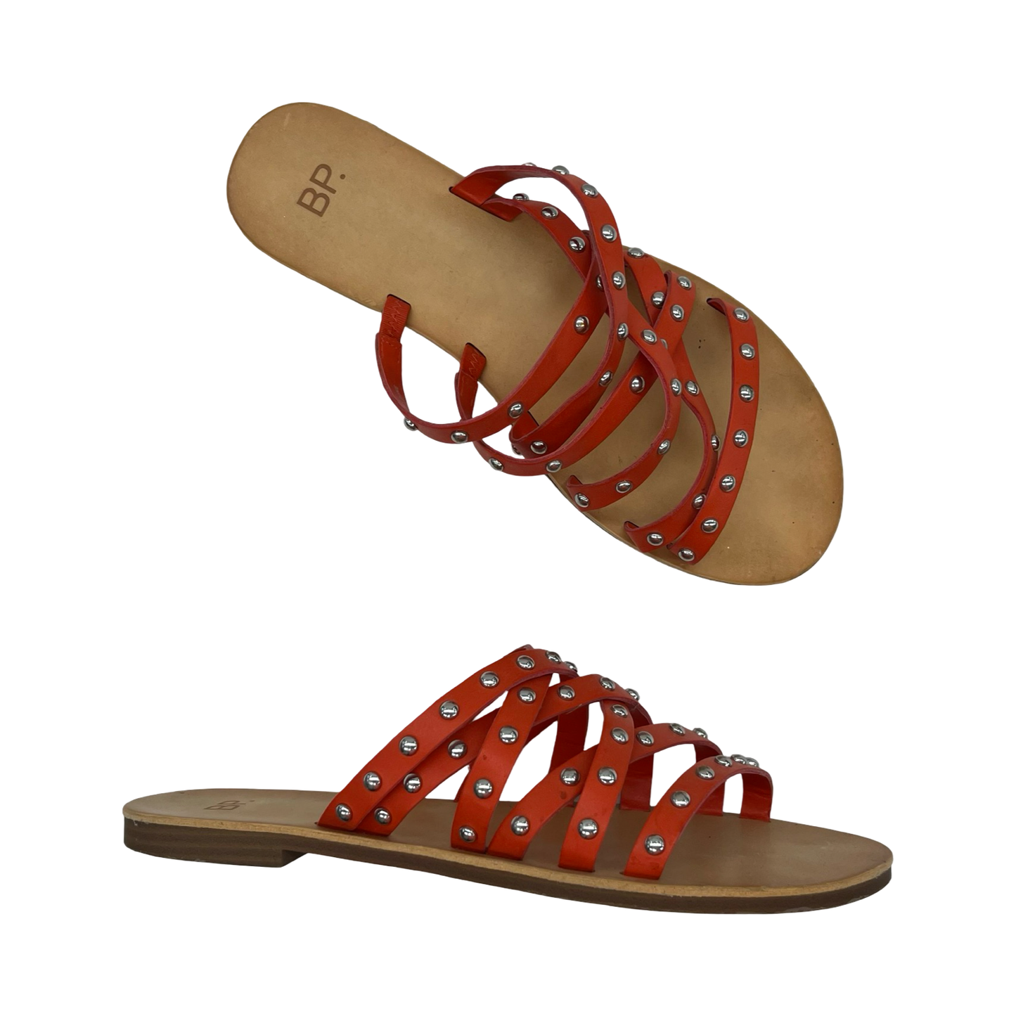Sandals Flats By Bp In Tan, Size:9