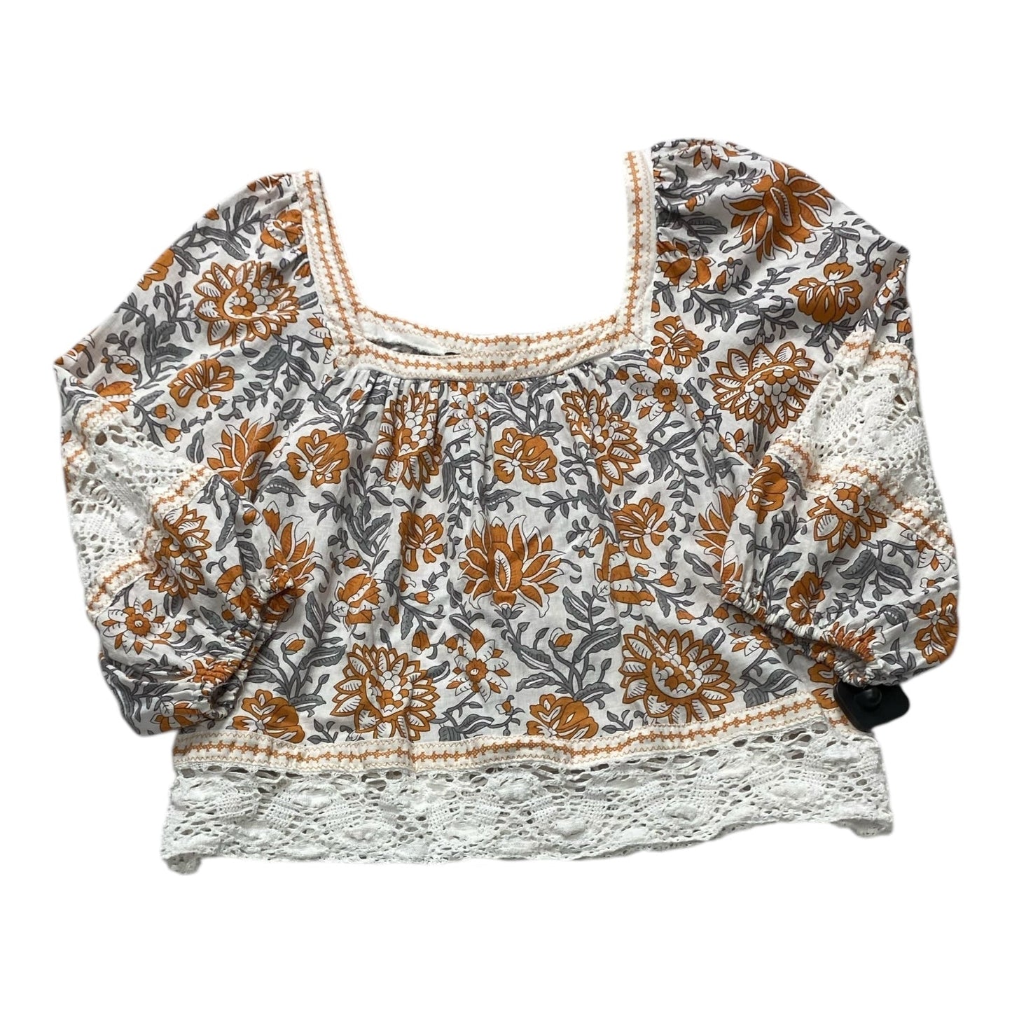 Top 3/4 Sleeve By Rachel Zoe In Floral Print, Size:S