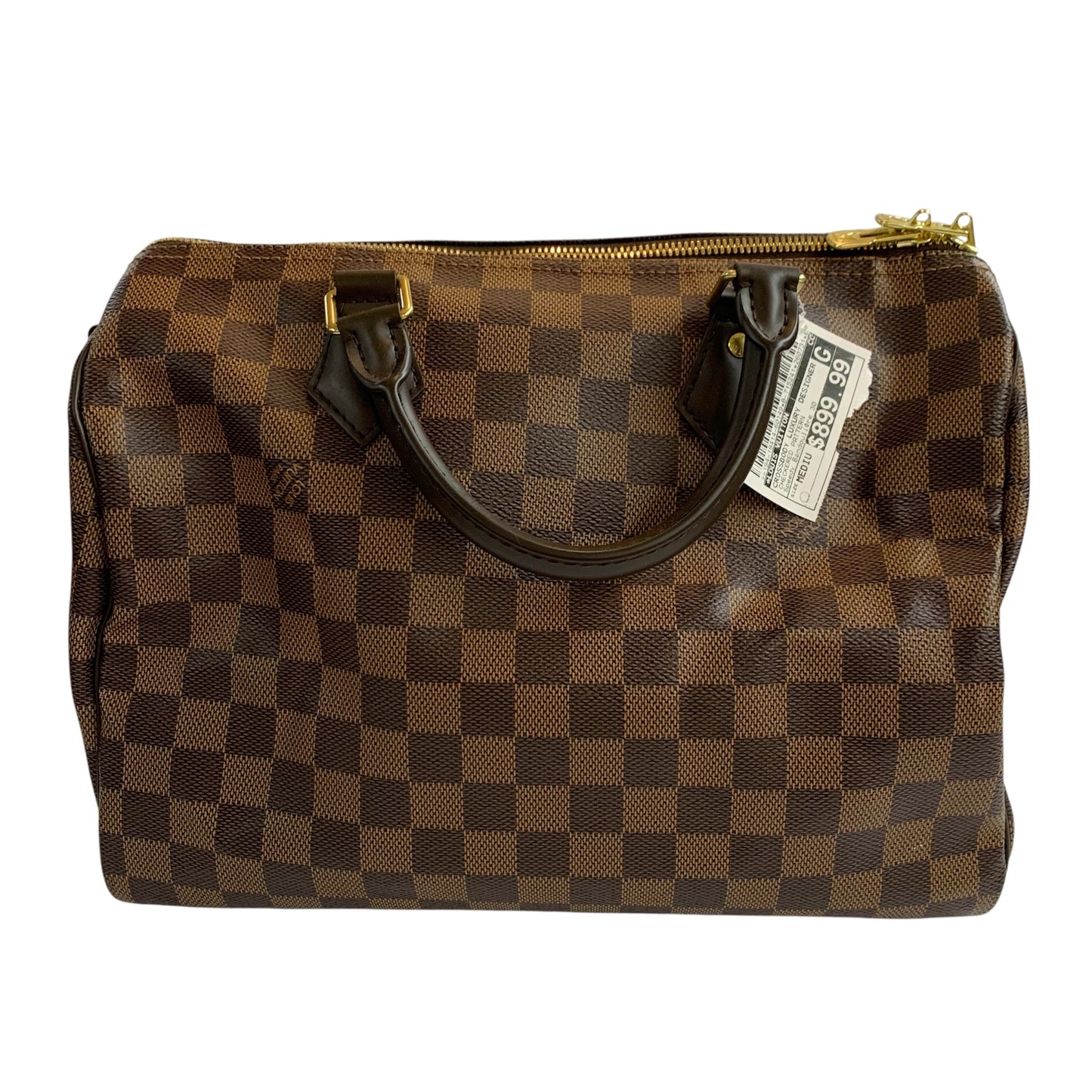 Crossbody Luxury Designer By Louis Vuitton In Checkered Pattern, Size:Medium