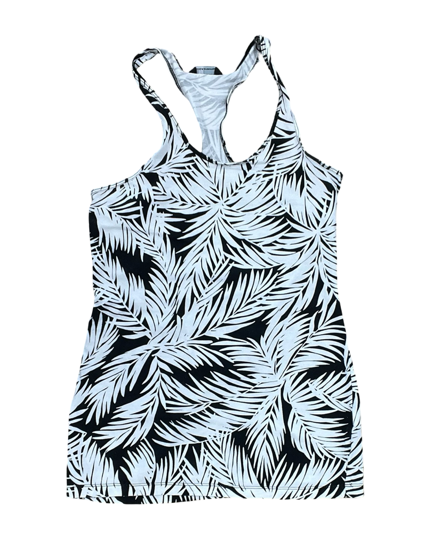 Tank Top By Moda Intl In Black & White, Size:M