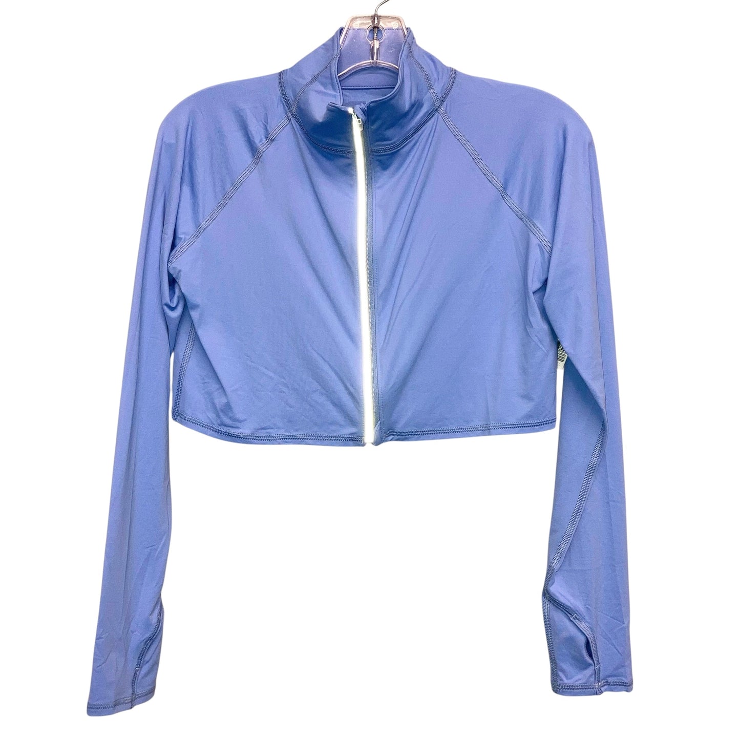 Athletic Jacket By BLOQUV In Blue, Size:M